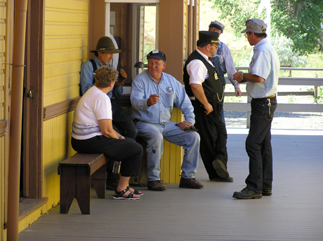 Steam crew at depot