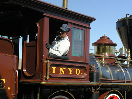Kurt at the throttle of the Inyo