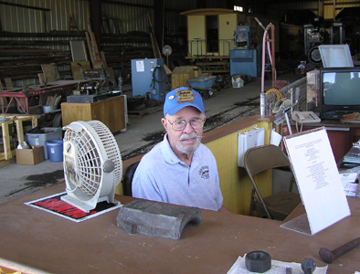 Jim at the Annex desk