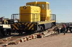 Electric locomotive from Jackass Flats