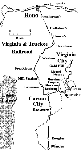 V & T route map