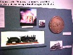 Locomotive No. 26 burned in a fire in Reno in 1950. The number plate was salvaged from the engine after the fire.